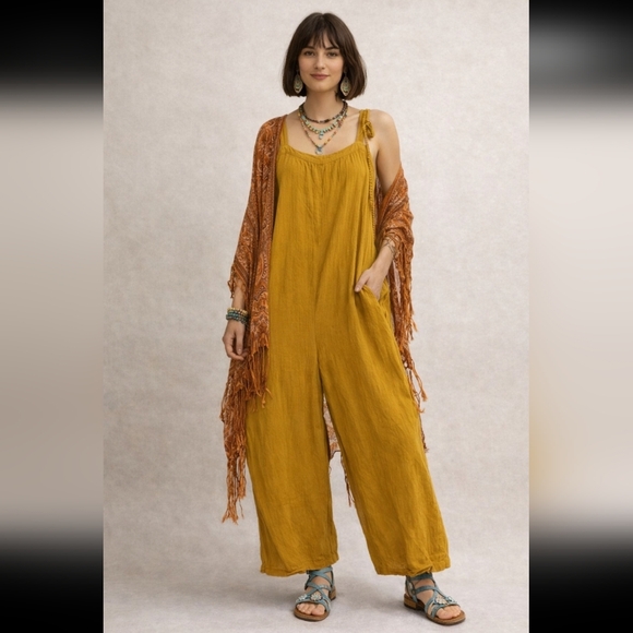 Pants - Madewell Lightestspun Tie Strap Wide Leg Jumpsuit
